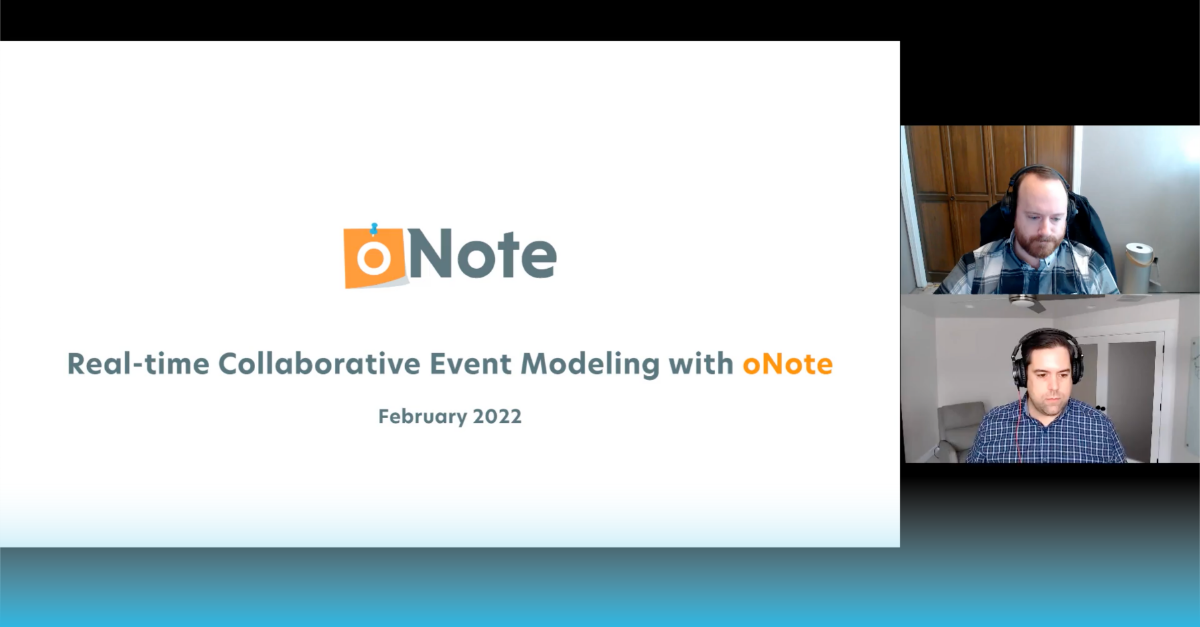 Real-time Collaborative Event Modeling with oNote